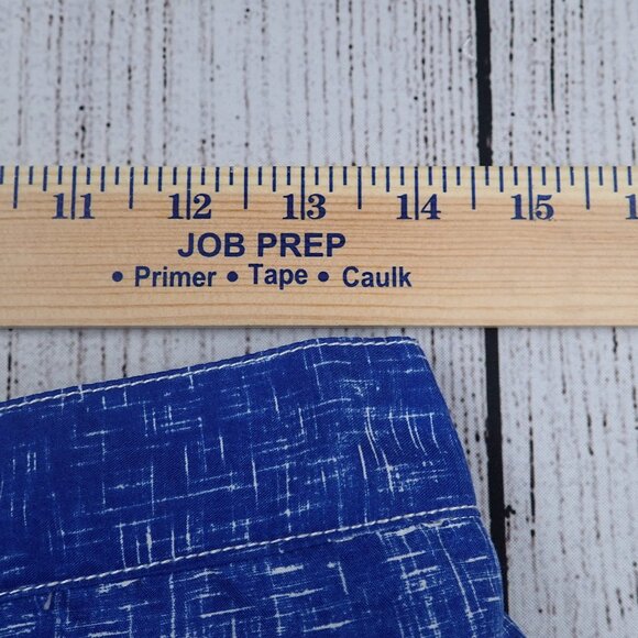 Peter Millar Blue Abstract Print Men's M Mesh Lined Swim Trunks Pockets - Picture 6 of 10